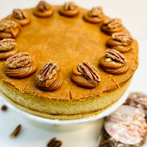Caramel Pecan Cheesecake (pre-order for delivery or pickup only)