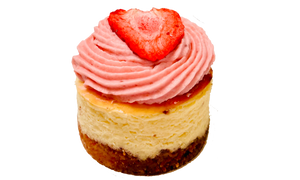 Mini Strawberry NY Style Cheesecake (Keto, Gluten-Free & No added sugar)
